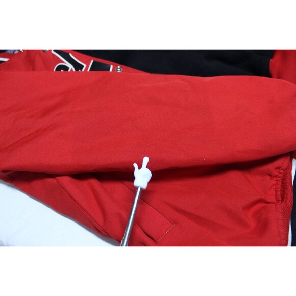 Victory Custom Athletic men's snap front fleece lined baseball varsity jacket M - Picture 11 of 14